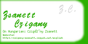 zsanett czigany business card